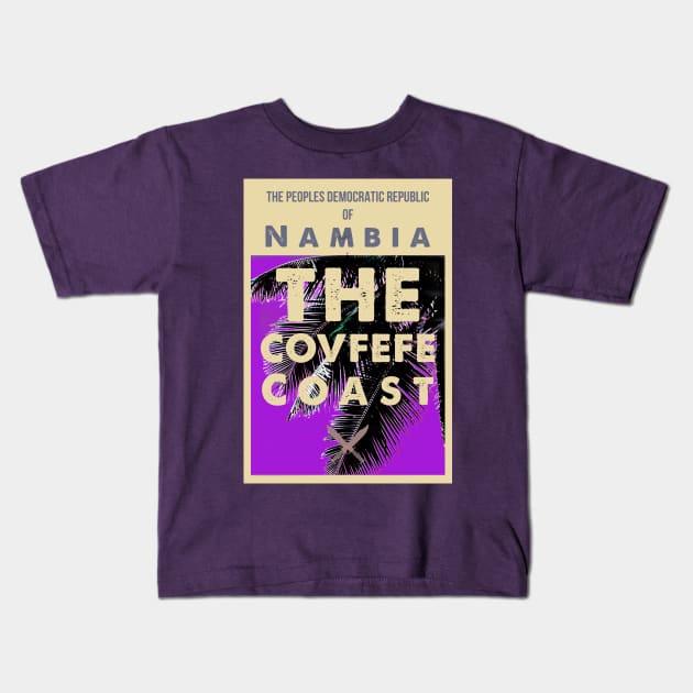 The Covfefe Coast - Purple Kids T-Shirt by Dpe1974